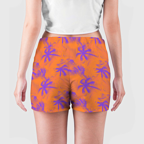 Женские шорты Palm orange / 3D-принт – фото 4