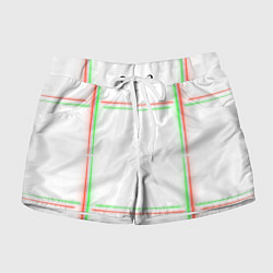 Шорты женские Neon light green red, цвет: 3D-принт