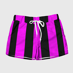 Женские шорты Color black pink lines