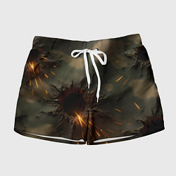 Женские шорты Следы от пуль на камуфляже