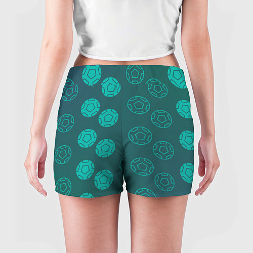 Женские шорты Спортивные мячи / 3D-принт – фото 4