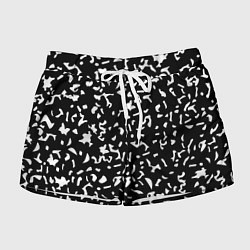 Шорты женские Черный камуфляж, цвет: 3D-принт