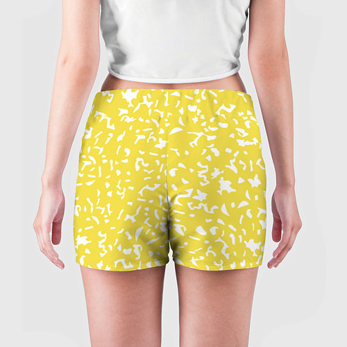 Женские шорты Лимонный камуфляж / 3D-принт – фото 4