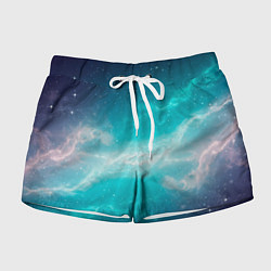 Женские шорты Галактическое сияние небес