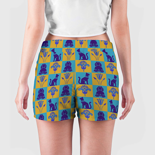 Женские шорты Символы Египта / 3D-принт – фото 4