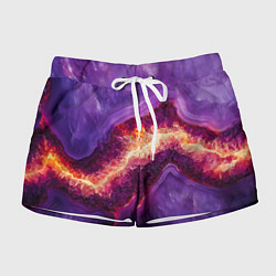 Шорты женские Мраморный камень, цвет: 3D-принт