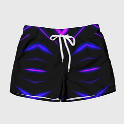Шорты женские Color black neon neon, цвет: 3D-принт