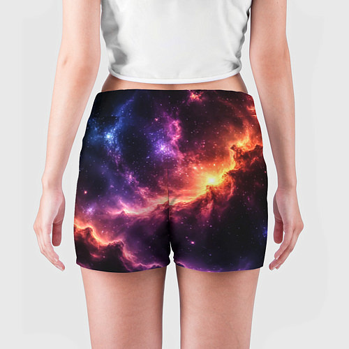 Женские шорты Фантастические космические туманы / 3D-принт – фото 4