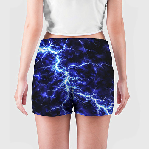 Женские шорты Мощнейший разряд молнии / 3D-принт – фото 4
