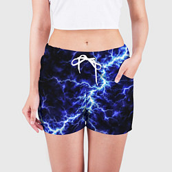 Шорты женские Мощнейший разряд молнии, цвет: 3D-принт — фото 2