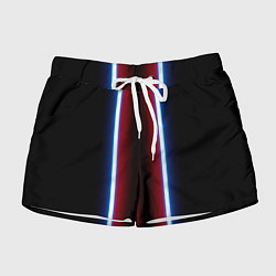 Женские шорты Color white blue red neon
