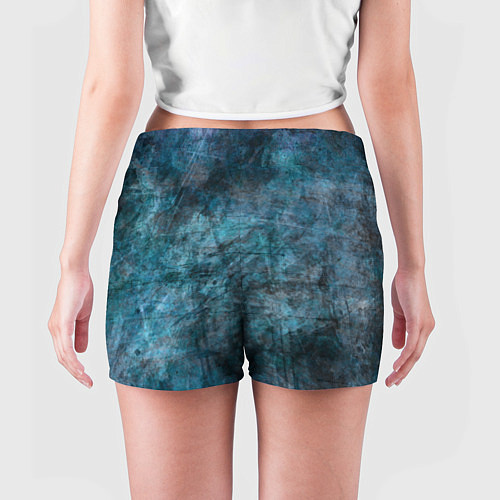 Женские шорты Абстракция - dark blue / 3D-принт – фото 4