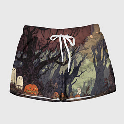 Шорты женские Призрачный лес, цвет: 3D-принт
