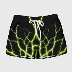 Женские шорты Color green black