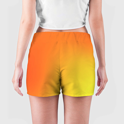 Женские шорты Color orange red / 3D-принт – фото 4