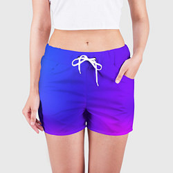 Шорты женские Color multicolored gradient, цвет: 3D-принт — фото 2