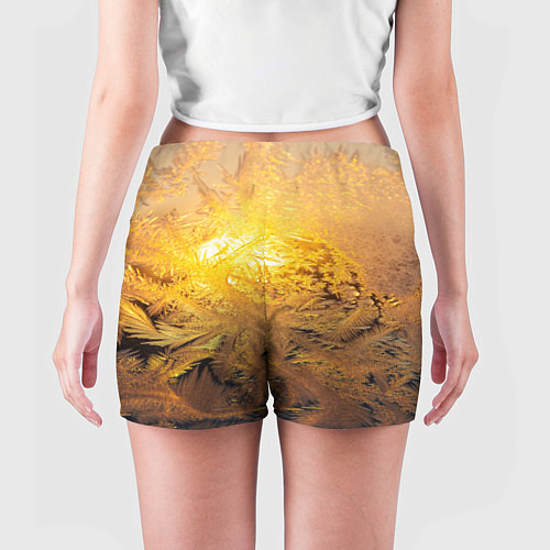 Женские шорты Зимний закат / 3D-принт – фото 4