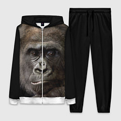 Женский 3D-костюм Глаза гориллы цвета 3D-белый — фото 1