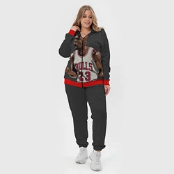 Женский 3D-костюм Bulls 23: Jordan, цвет: 3D-красный — фото 2
