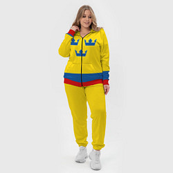 Женский 3D-костюм Сборная Швеции: домашняя форма, цвет: 3D-красный — фото 2