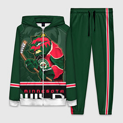 Женский 3D-костюм Minnesota Wild, цвет: 3D-белый