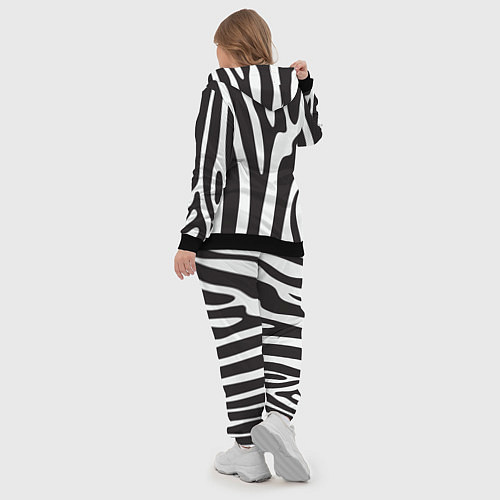 Женский костюм Шкура зебры / 3D-Черный – фото 5