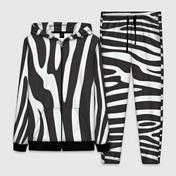 Женский 3D-костюм Шкура зебры, цвет: 3D-черный