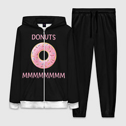 Женский 3D-костюм Donuts, цвет: 3D-белый