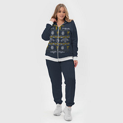 Женский 3D-костюм Новогодний свитер Чужой, цвет: 3D-белый — фото 2