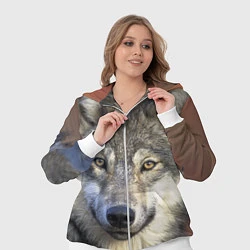 Женский 3D-костюм Улыбка волка, цвет: 3D-белый — фото 2