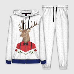 Женский 3D-костюм Christmas Deer, цвет: 3D-синий