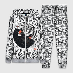 Женский 3D-костюм Yin Yang Tigers, цвет: 3D-меланж