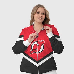 Женский 3D-костюм NHL: New Jersey Devils, цвет: 3D-белый — фото 2