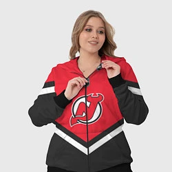 Женский 3D-костюм NHL: New Jersey Devils, цвет: 3D-черный — фото 2