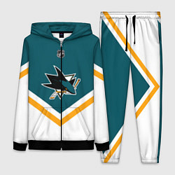 Женский 3D-костюм NHL: San Jose Sharks, цвет: 3D-черный