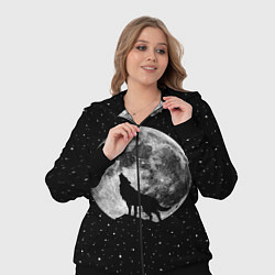 Женский 3D-костюм Лунный волк, цвет: 3D-черный — фото 2