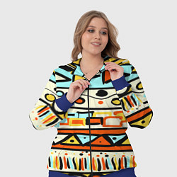 Женский 3D-костюм Узор Африки, цвет: 3D-синий — фото 2
