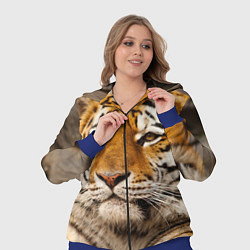 Женский 3D-костюм Мудрый тигр, цвет: 3D-синий — фото 2