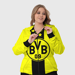 Женский 3D-костюм BVB FC: Yellow line, цвет: 3D-черный — фото 2