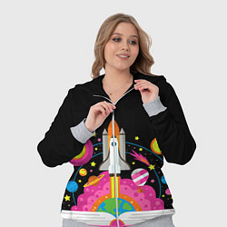 Женский 3D-костюм Космос, цвет: 3D-меланж — фото 2