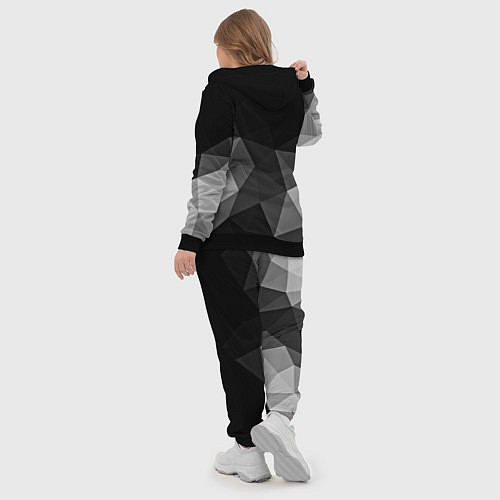 Женский костюм Abstract gray / 3D-Черный – фото 5