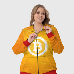 Женский 3D-костюм Bitcoin Orange, цвет: 3D-красный — фото 2