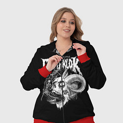 Женский 3D-костюм Dethklok: Goat Skull, цвет: 3D-красный — фото 2