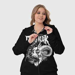 Женский 3D-костюм Dethklok: Goat Skull, цвет: 3D-черный — фото 2