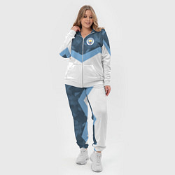 Женский 3D-костюм Manchester City FC: Sport, цвет: 3D-белый — фото 2