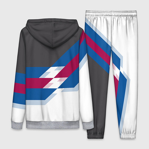 Женский костюм Barcelona FC: White style / 3D-Меланж – фото 2