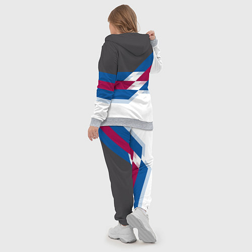 Женский костюм Barcelona FC: White style / 3D-Меланж – фото 5