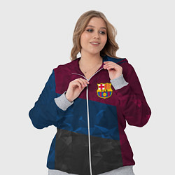 Женский 3D-костюм FC Barcelona: Dark polygons, цвет: 3D-меланж — фото 2