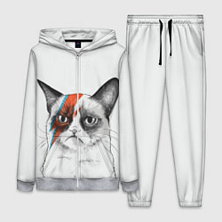 Женский 3D-костюм David Bowie: Grumpy cat, цвет: 3D-меланж