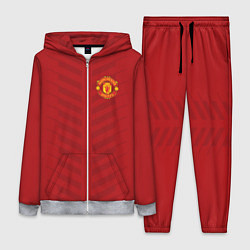 Женский 3D-костюм Manchester United: Red Lines, цвет: 3D-меланж